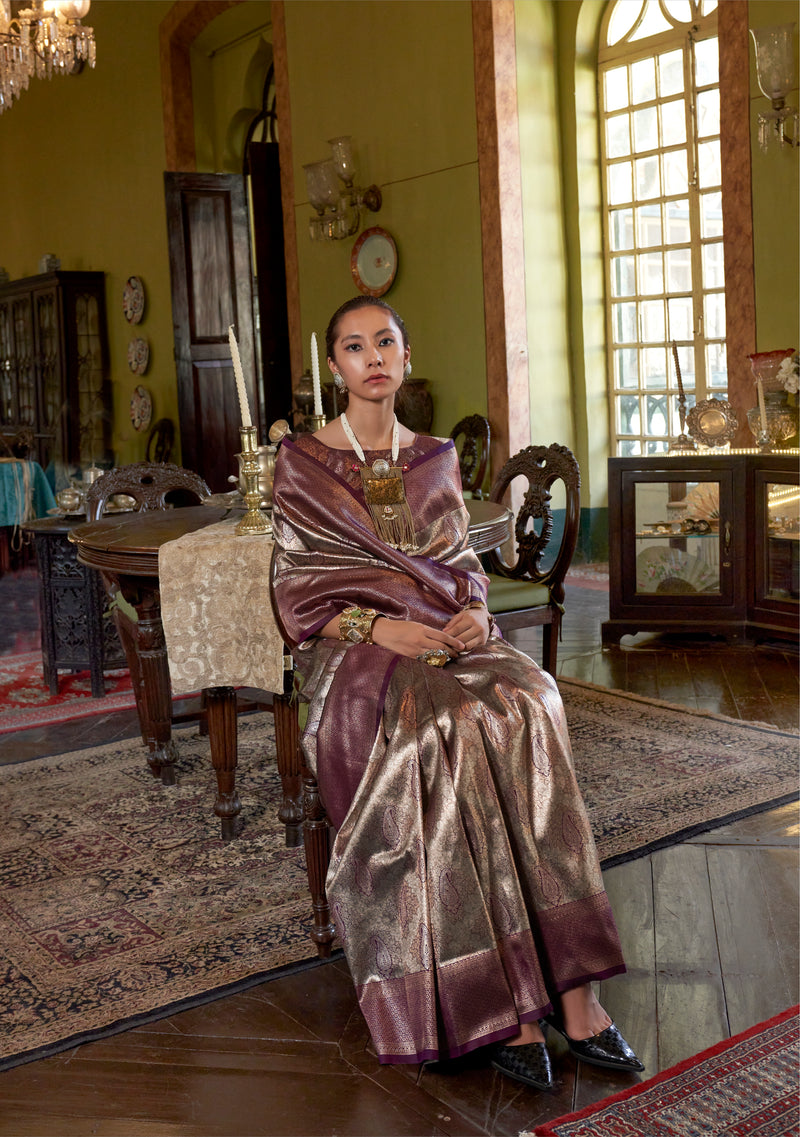 The Royal Heritage Handwoven Kanjivaram Silk Saree