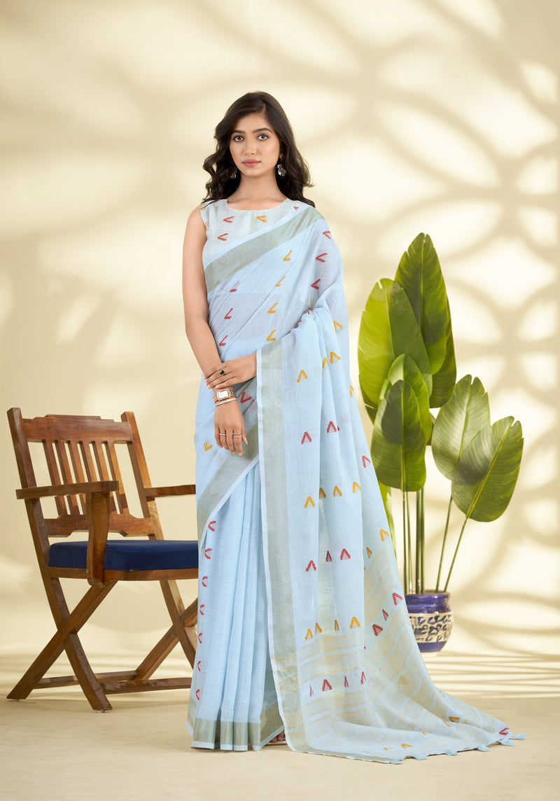 Soft Linen Silk Saree