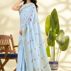 Soft Linen Silk Saree