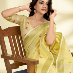 Soft Linen Silk Saree