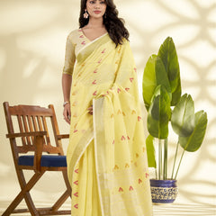 Soft Linen Silk Saree
