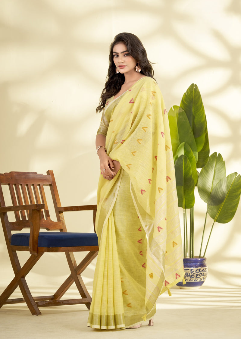 Soft Linen Silk Saree