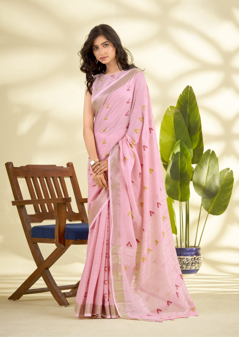 Soft Linen Silk Saree