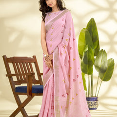 Soft Linen Silk Saree