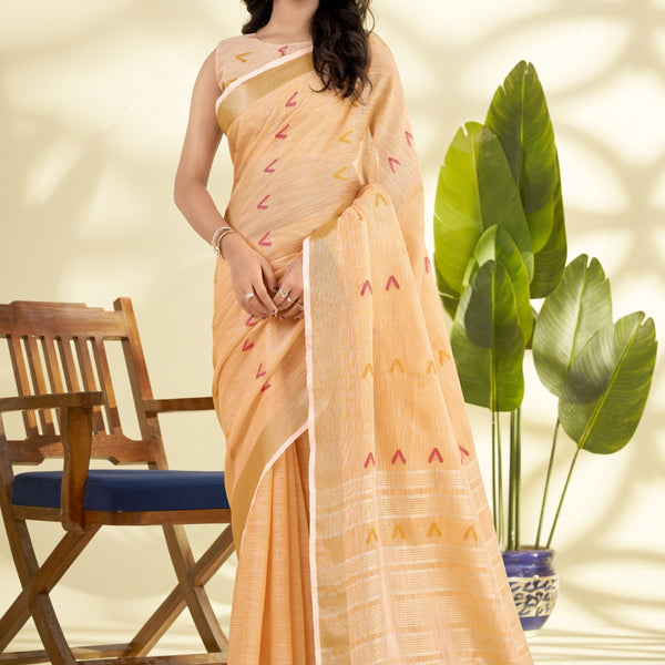 Soft Linen Silk Saree