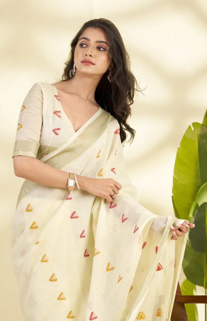 Soft Linen Silk Saree