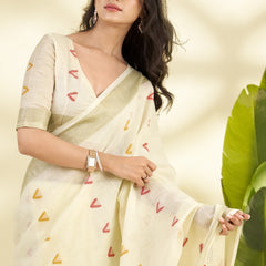 Soft Linen Silk Saree