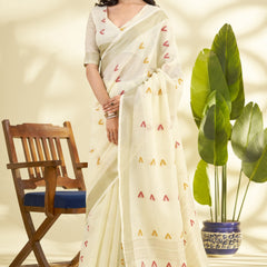 Soft Linen Silk Saree