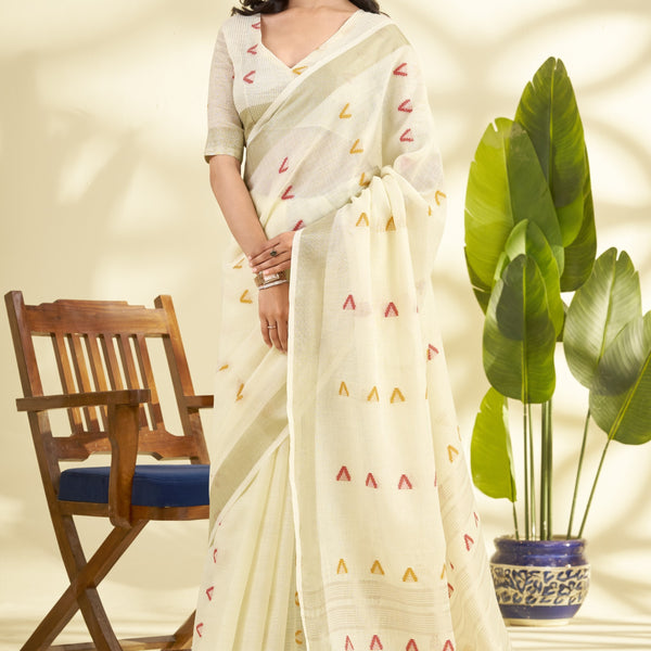 Soft Linen Silk Saree