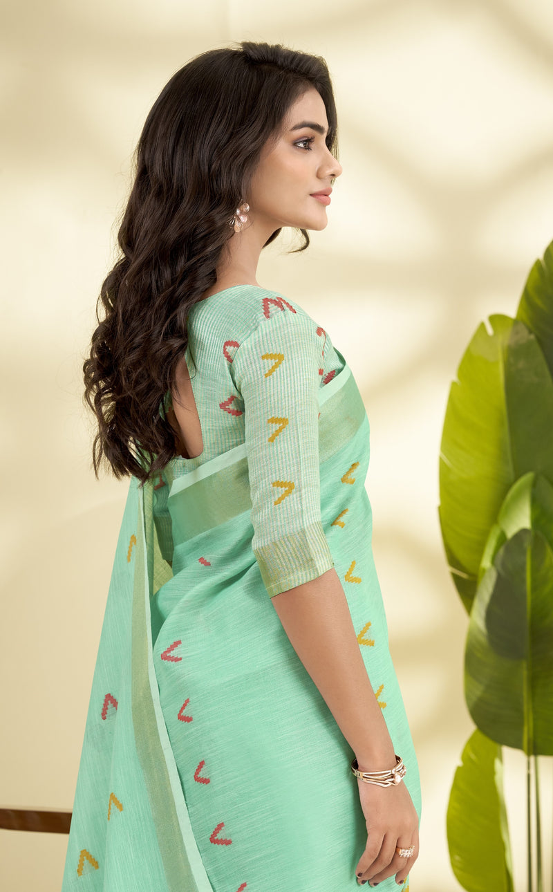 Soft Linen Silk Saree