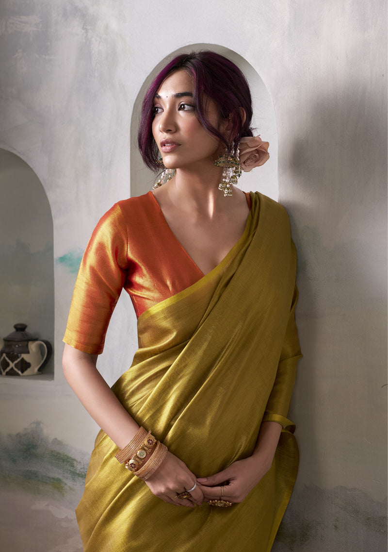 Pure Handloom Tissue Silk Saree