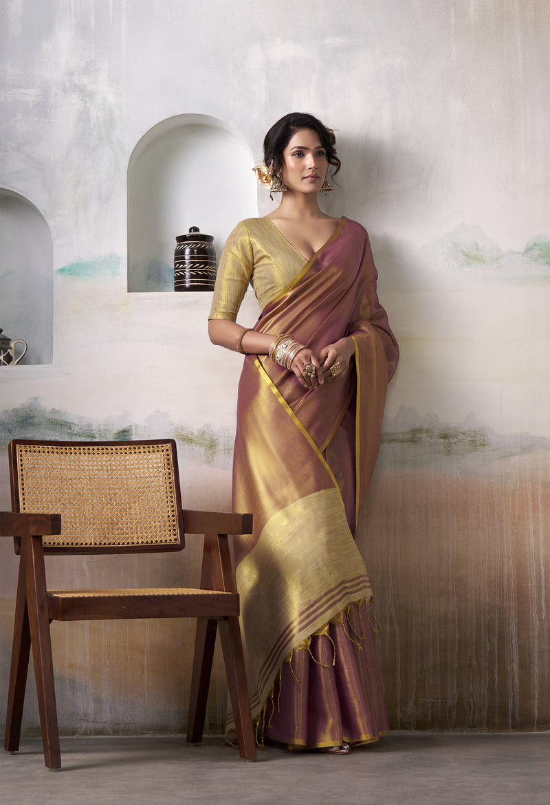 Pure Handloom Tissue Silk Saree