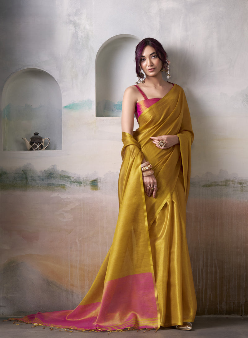 Pure Handloom Tissue Silk Saree