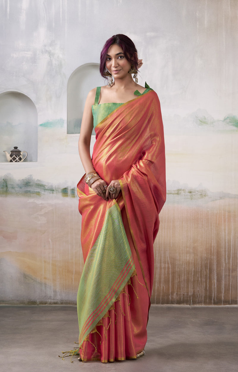 Pure Handloom Tissue Silk Saree