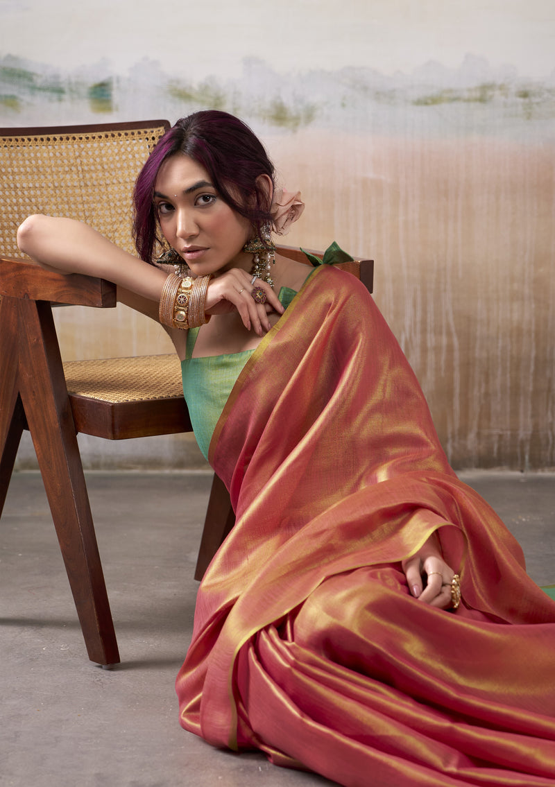 Pure Handloom Tissue Silk Saree