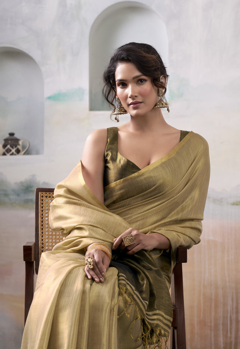 Pure Handloom Tissue Silk Saree