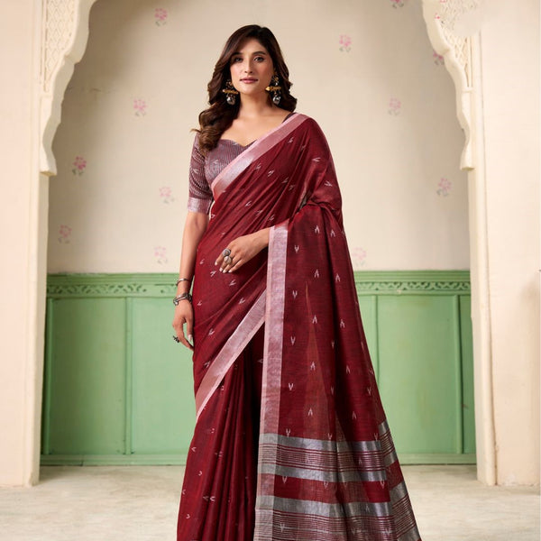 Soft Linen Silk Saree