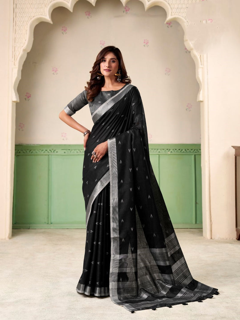 Soft Linen Silk Saree