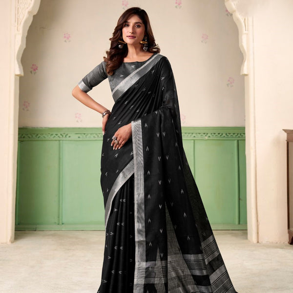 Soft Linen Silk Saree