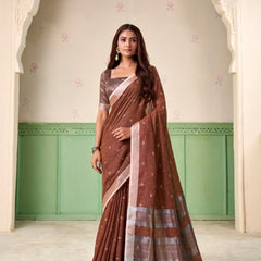 Soft Linen Silk Saree