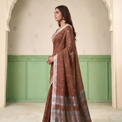Soft Linen Silk Saree