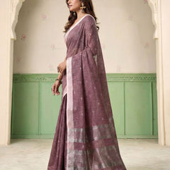 Soft Linen Silk Saree