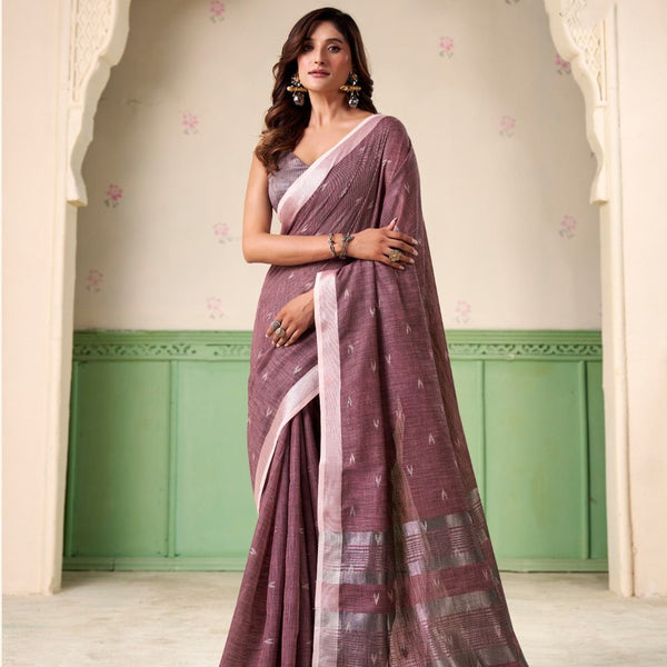 Soft Linen Silk Saree