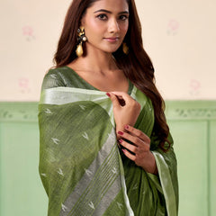 Soft Linen Silk Saree