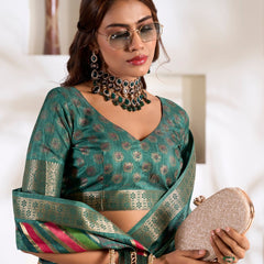 Soft Dola Silk Saree with Foil Print