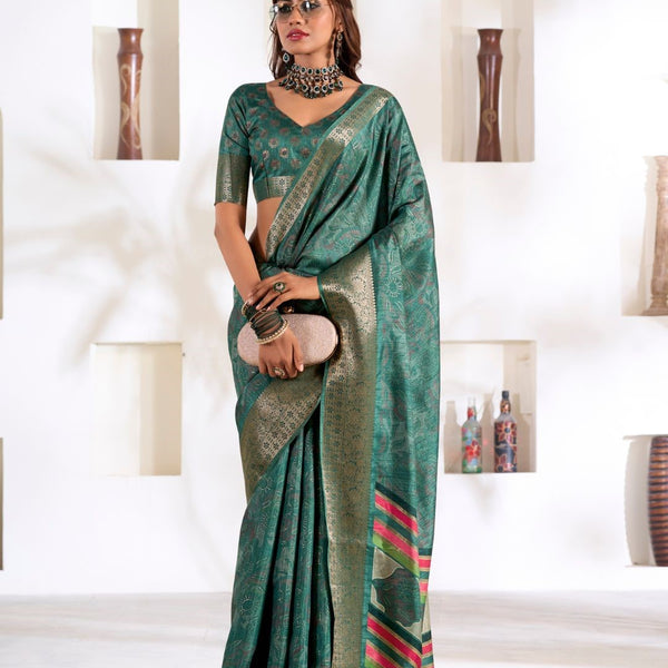 Soft Dola Silk Saree with Foil Print