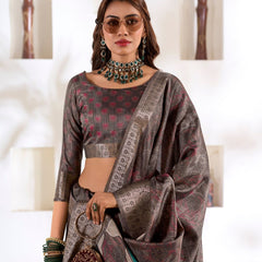 Soft Dola Silk Saree with Foil Print