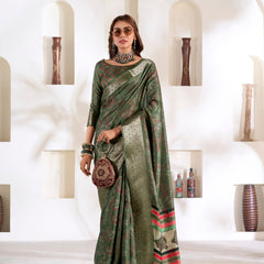 Soft Dola Silk Saree with Foil Print