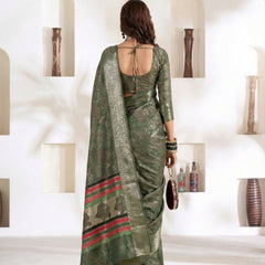 Soft Dola Silk Saree with Foil Print