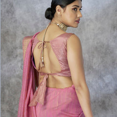 Tissue Silk Saree with Zari Border