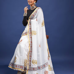 Original Hand Block Print Saree