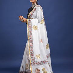 Original Hand Block Print Saree