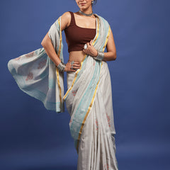 Traditional Charm Soft Maslin Cotton Hand Block Saree