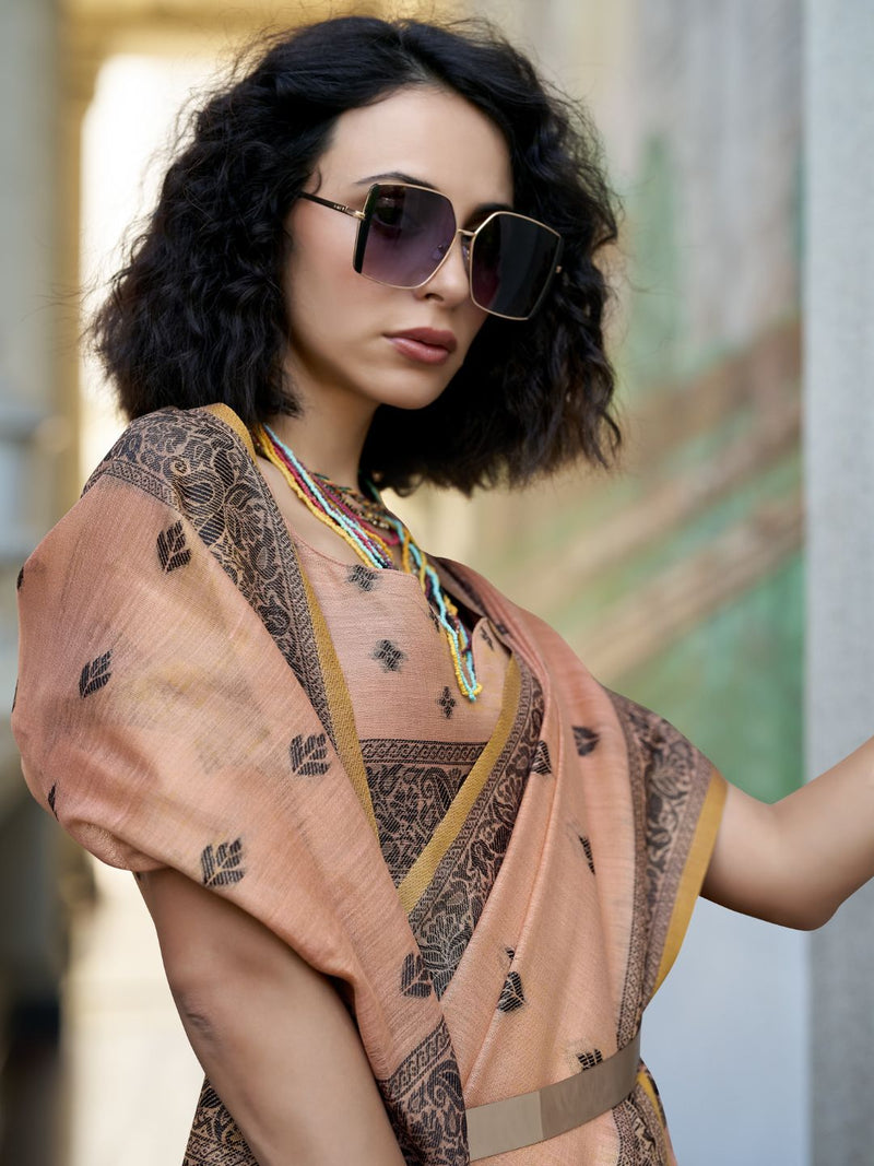 Tissue Linen Saree