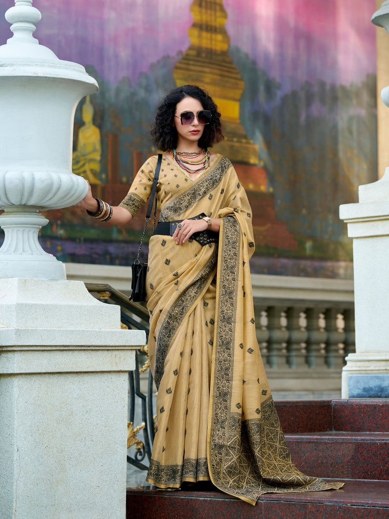 Tissue Linen Saree