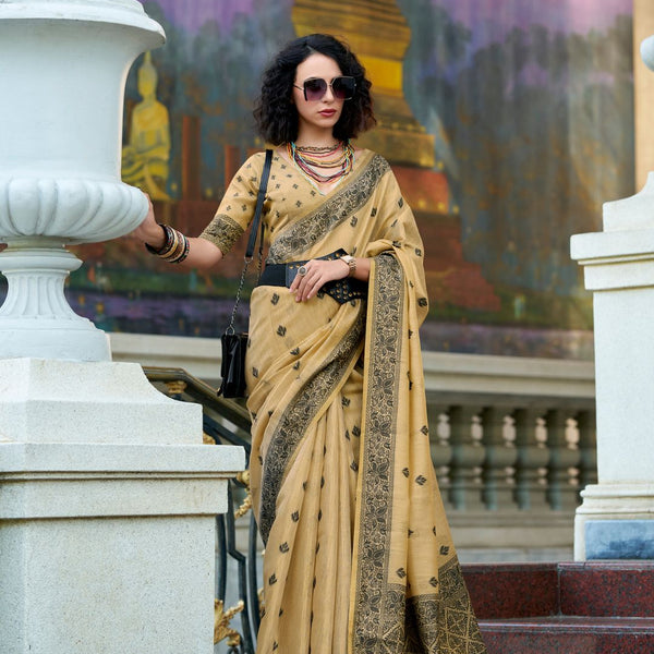 Tissue Linen Saree