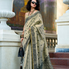 Tissue Linen Saree