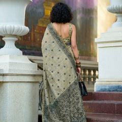 Tissue Linen Saree