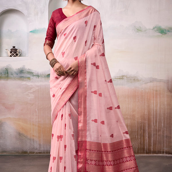 Woven Modal Cotton Elegance Saree