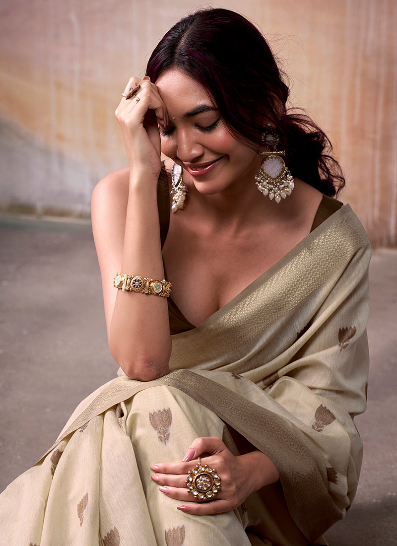 Woven Modal Cotton Elegance Saree