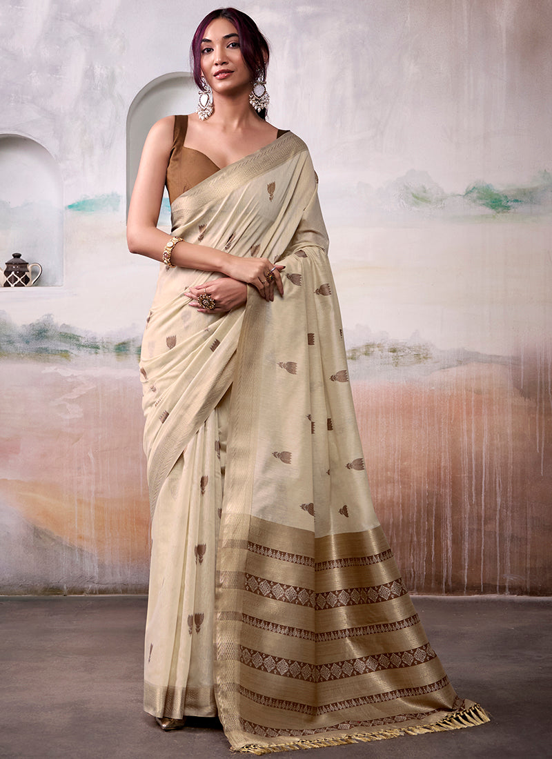 Woven Modal Cotton Elegance Saree