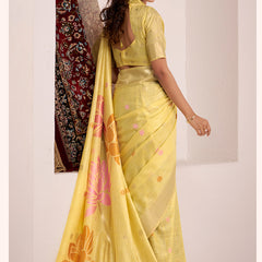 Pure Organza Silk with  Exquisite Floral Prints