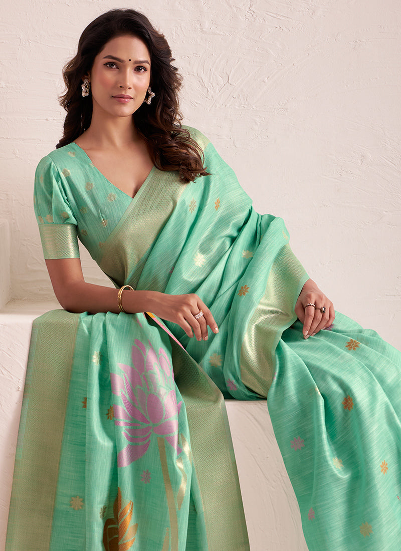 Pure Organza Silk with  Exquisite Floral Prints