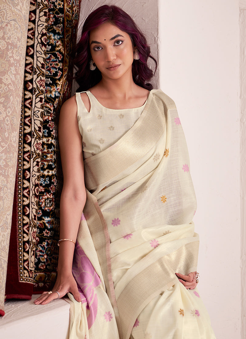 Pure Organza Silk with  Exquisite Floral Prints