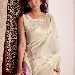 Pure Organza Silk with  Exquisite Floral Prints