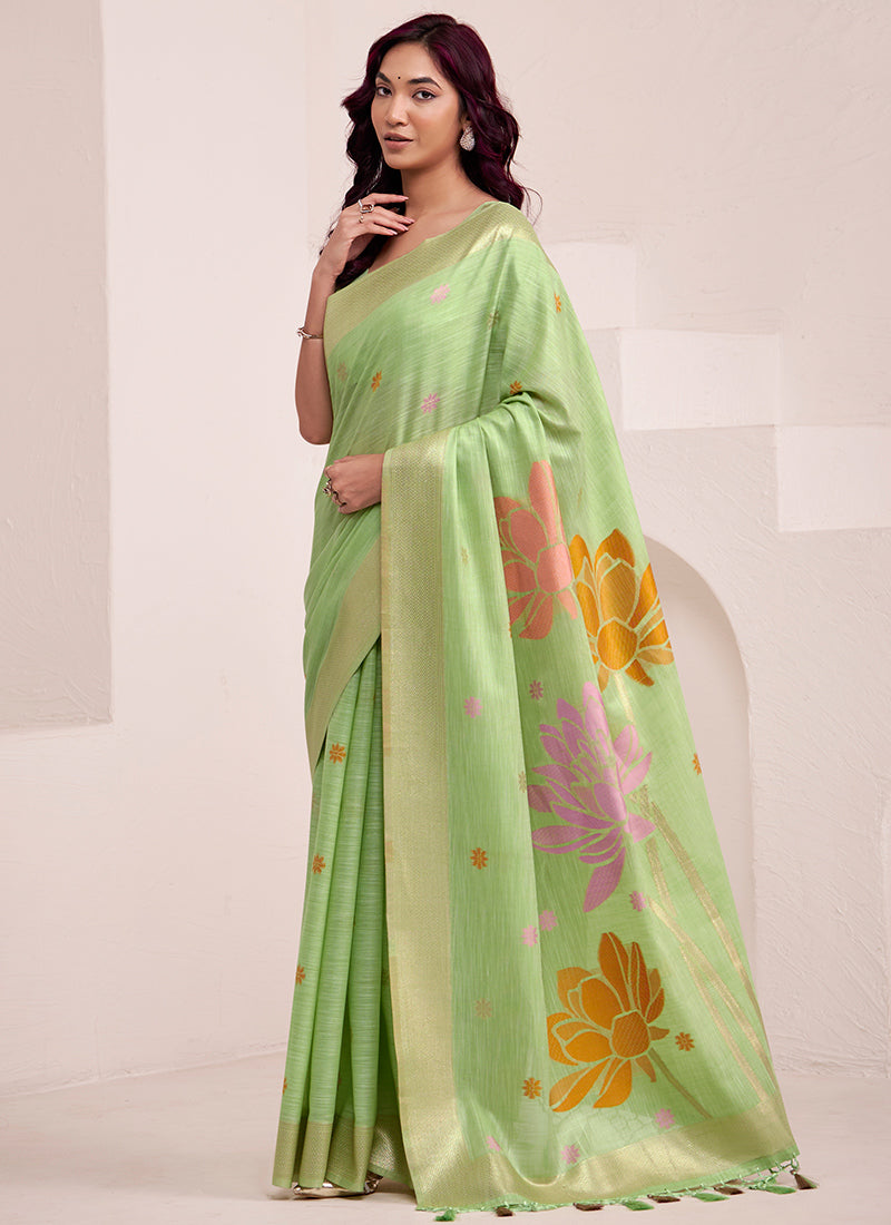 Pure Organza Silk with  Exquisite Floral Prints